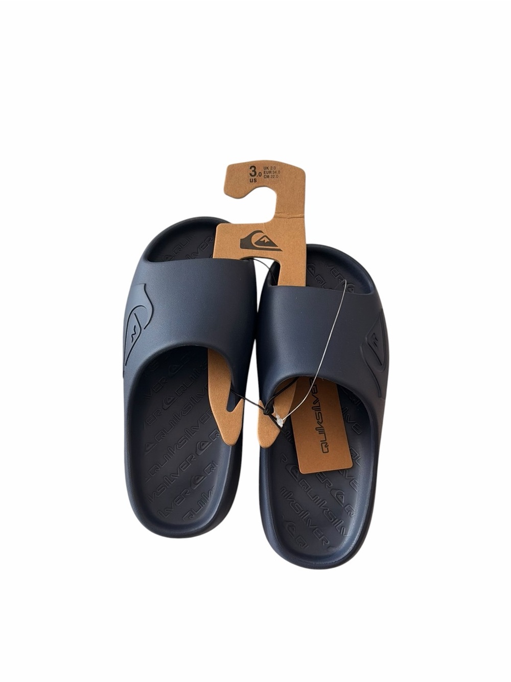 Boys Quiksilver Navy Slide Sandals